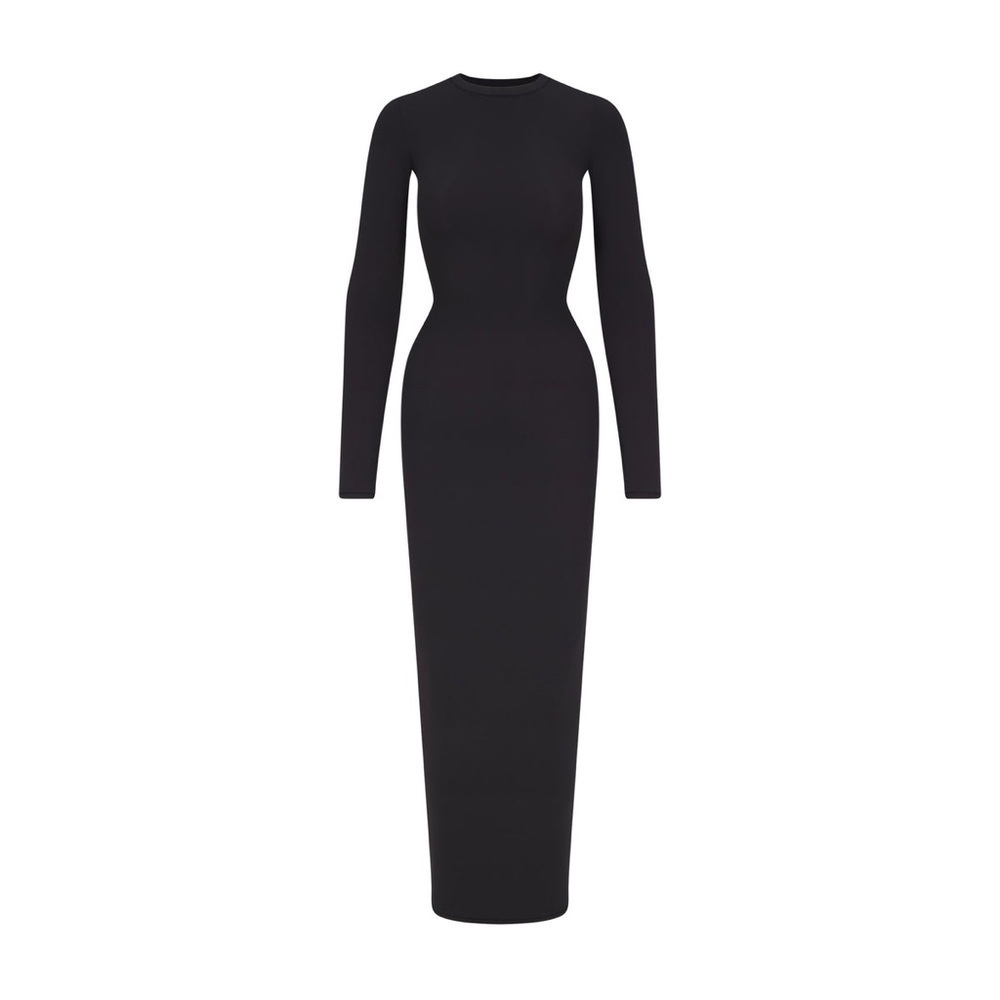 - Fits everybody crew neck long sleeve dress